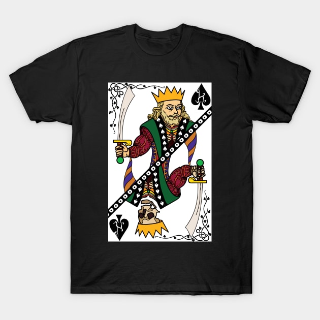 King Of Spades Black Mask T-Shirt by Vector-Market